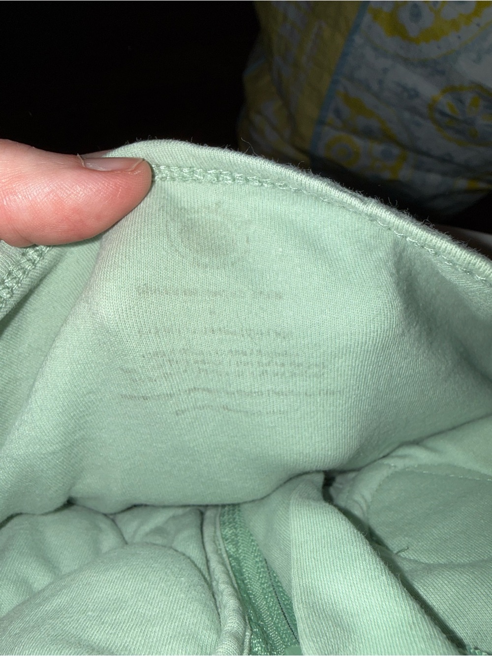 Weighted Quilted Sleeveless Sleep Sack in Sage Green - Baby - Picture 2 of 3